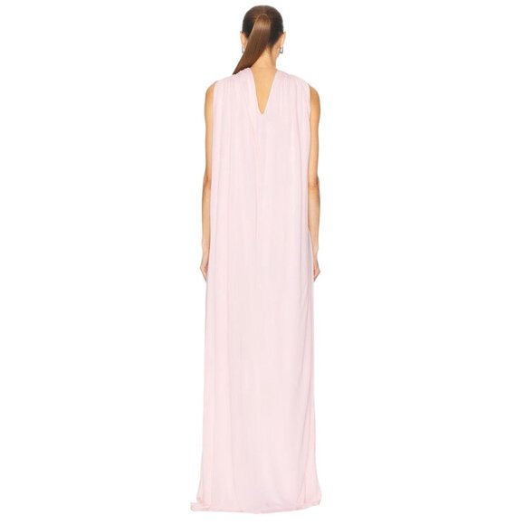 Jil Sander Sleeveless Maxi Dress in Confetti Pink 38 New Womens Formal Gown - Picture 2 of 16